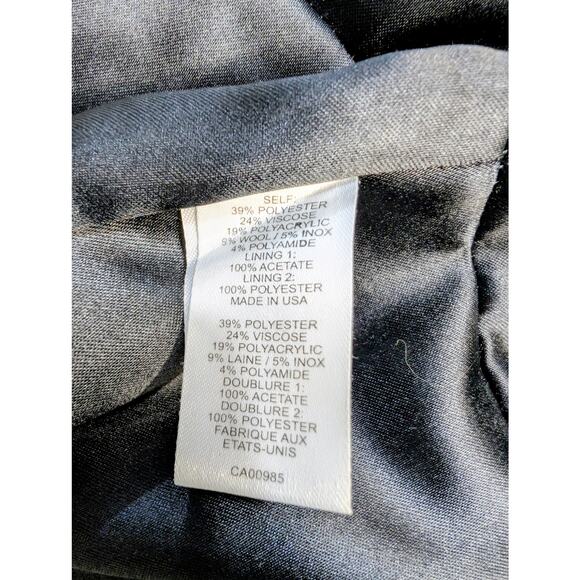 Nanette Lepore Skirt Suit Set Y2K Black Textured Dot Velvet Trim Sz 2 USA - Picture 9 of 16